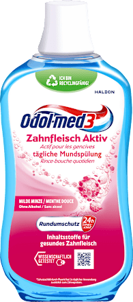 Mundspülung Zahnfleisch Aktiv Milde Minze Odol med 3