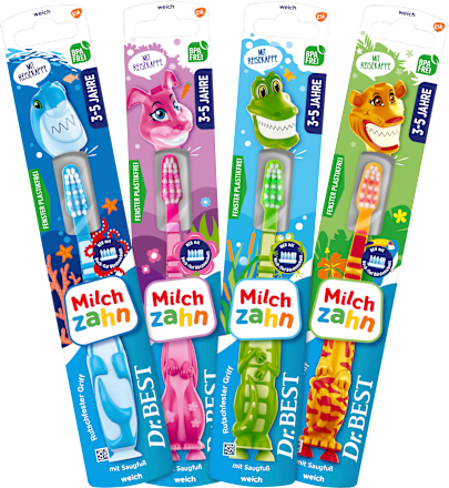 Zahnbürste Kinder Milchzahn, 3 bis 5 Jahre Dr. Best