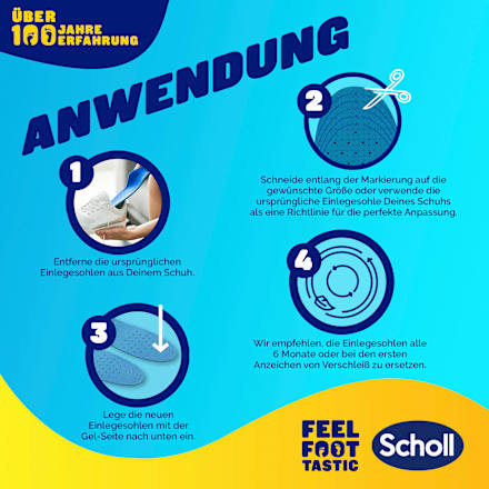Einlegesohlen GelActiv Work, Gr. 35,5 - 40,5 (1 Paar) Scholl