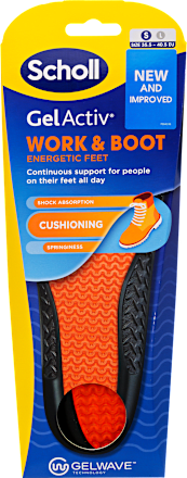 vložky do bot GelActiv Work & Boot, velikost S, 1 pár Scholl