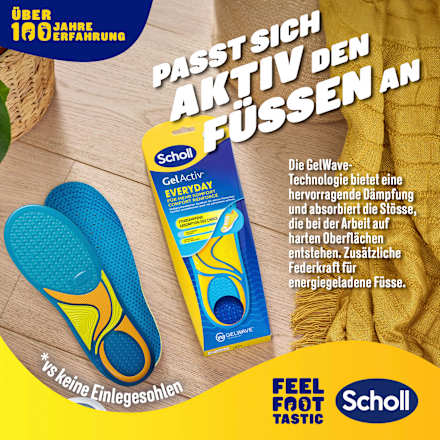 Einlegesohlen GelActiv  Everyday, Gr. 35,5 - 40,5 (1 Paar) Scholl