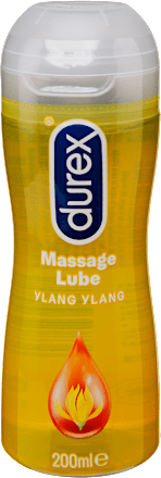 Masszázs gél és síkosító 2in1, ylang ylang Durex