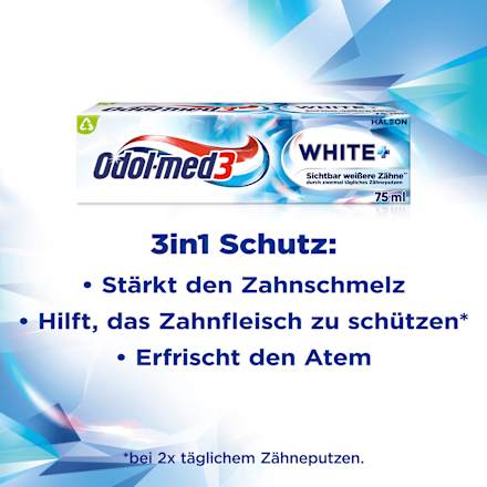 Zahnpasta Whitening Plus Odol med 3