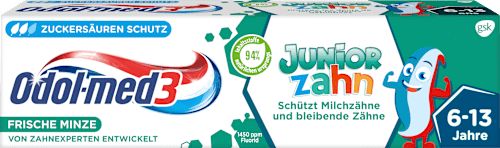 Zahnpasta Juniorzahn 6-13 Jahren Odol med 3