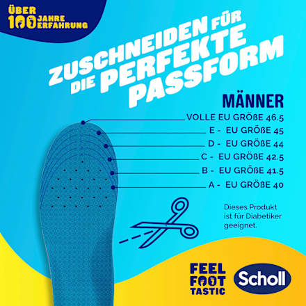 Einlegesohlen GelActiv Work Gr. 40 - 46,5 (1 Paar) Scholl