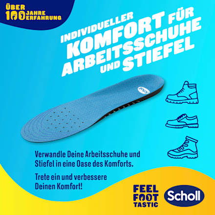 Einlegesohlen GelActiv Work Gr. 40 - 46,5 (1 Paar) Scholl