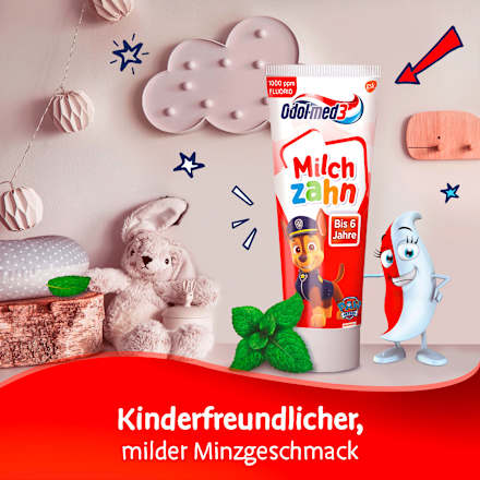 Zahnpasta Milchzahn 0-6 Jahren Odol med 3