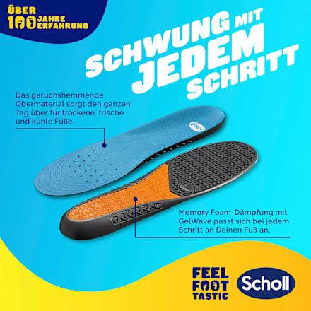 Einlegesohlen GelActiv Work Gr. 40 - 46,5 (1 Paar) Scholl