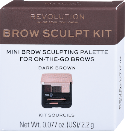 Brow Sculpt Kit set za obrve - Dark Brown REVOLUTION