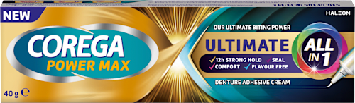 fixační krém na zubní náhrady Power Max Ultimate All in 1 COREGA