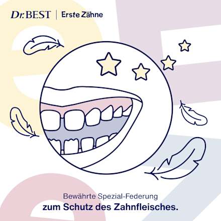 Zahnbürste Kinder Erste Zähne sortiert Dr. Best