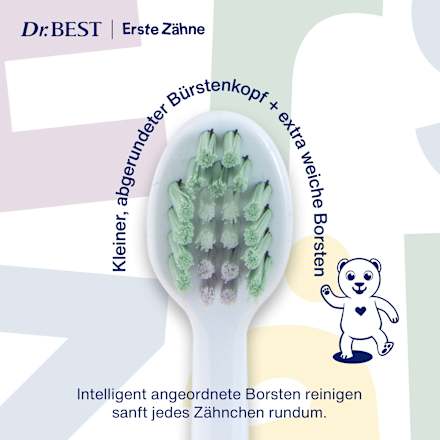 Zahnbürste Kinder Erste Zähne sortiert Dr. Best
