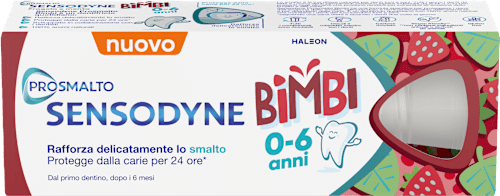 Dentifricio Prosmalto bimbi 0-6 anni gusto fragola SENSODYNE