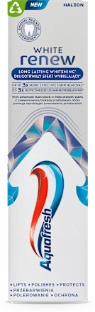 Паста за зъби White renew long lasting Aquafresh