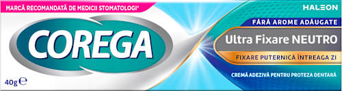 Cremă adezivă pentru proteza dentară COREGA