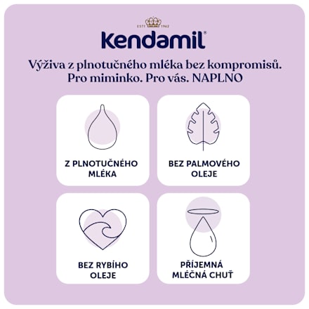 počáteční mléčná kojenecká výživa 1 Premium 0m Kendamil