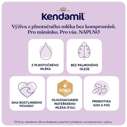 pokračovací mléčná kojenecká výživa 3 Premium +HMO 12m Kendamil