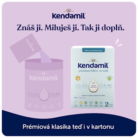 pokračovací mléčná kojenecká výživa 2 Premium +HMO 6m Kendamil