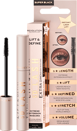 LIFT & DEFINE 5D LASH maskara – Black REVOLUTION