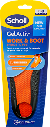 Vložky do topánok GelActiv Work&Boot, veľkosť L (1 pár) Dr. Scholl's