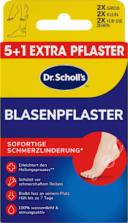Blasenpflaster 5 + 1Extra Pflaster Scholl
