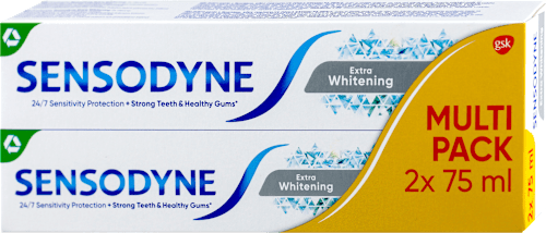 Extra Whitening pasta za zube - duo pack (2x75ml) SENSODYNE