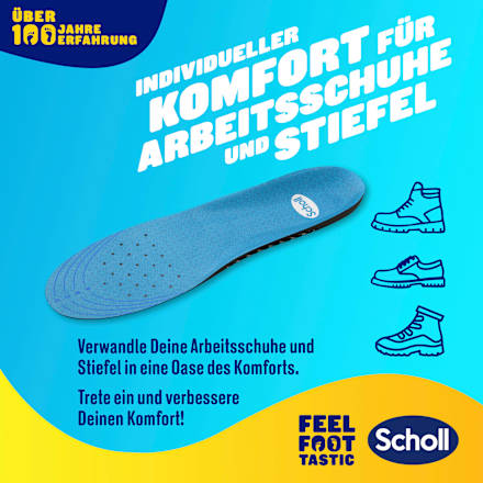 Einlegesohlen GelActiv Work, Gr. 35,5 - 40,5 (1 Paar) Scholl