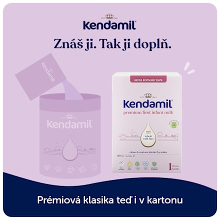počáteční mléčná kojenecká výživa 1 Premium 0m Kendamil