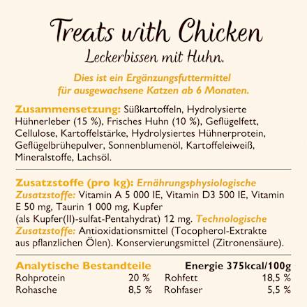 Katzenleckerlis mit Huhn, chicken treats LILY'S KITCHEN