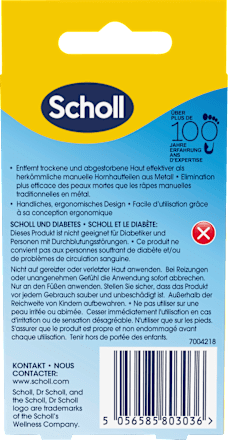 Hornhautentferner Feile Nano Scholl