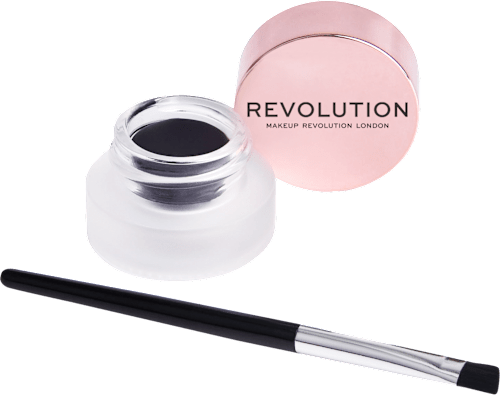 Gel ajlajner sa četkicom, crni REVOLUTION