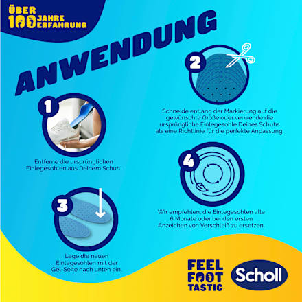 Einlegesohlen GelActiv Work Gr. 40 - 46,5 (1 Paar) Scholl