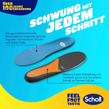 Einlegesohlen GelActiv Work, Gr. 35,5 - 40,5 (1 Paar) Scholl