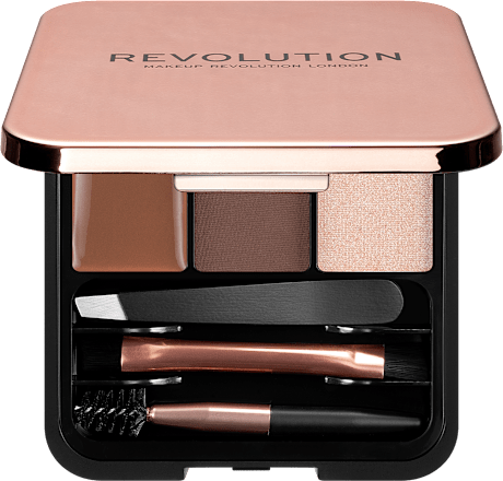 Brow Sculpt Kit set za obrve - Medium Brown REVOLUTION