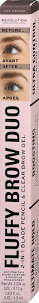Fluffy Brow Duo olovka za obrve – Ash Brown REVOLUTION