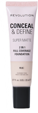 Conceal & Define Super Matte tekući puder – F0.5 C REVOLUTION