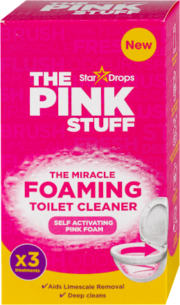 THE MIRACLE FOAMING samoaktivirajuće penasto sredstvo za čišćenje toaleta, 3x100g THE PINK STUFF