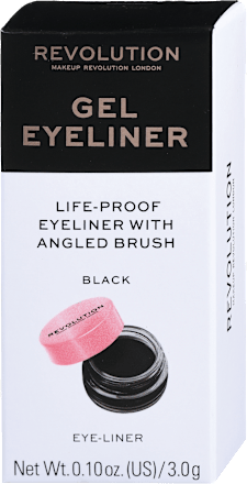 Gel ajlajner sa četkicom, crni REVOLUTION