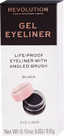 Gel ajlajner sa četkicom, crni REVOLUTION