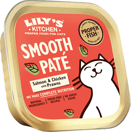 Nassfutter Katze mit Lachs & Huhn, smooth paté LILY'S KITCHEN