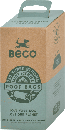 Vrecká na exkrementy Poop Bags s pepermintovou arómou Beco Bags