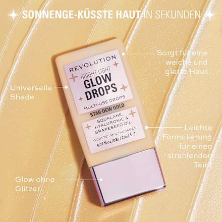 Highlighter Glow Drops Bright Light Star Dew Gold REVOLUTION