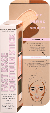 Kremni bronzer in osvetljevalec v stiku Fast Base, Light REVOLUTION