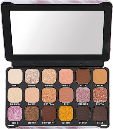 Forever Flawless paletă de farduri Nude Silk REVOLUTION