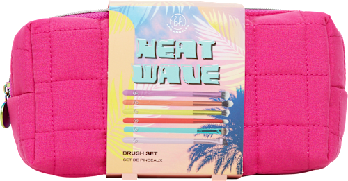 Pinselset Heat Wave 6tlg mit Kosmetiktasche bh cosmetics