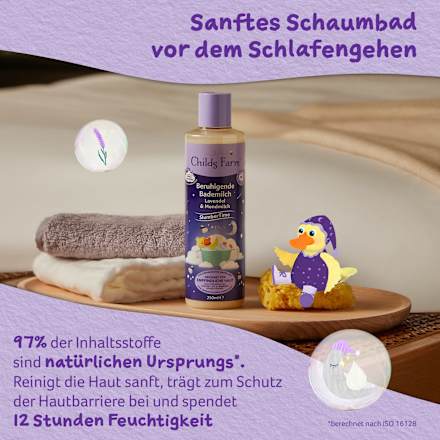 Baby Badezusatz Bademilch beruhigend SlumberTime Lavendel & Mondmilch Childs Farm