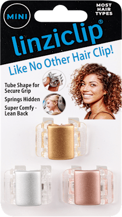 MINI šnale biserna kombinacija ruzičasto –zlatna, zlatna i srebrna Linziclip