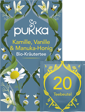 Kräutertee Kamille, Vanille & Manuka-Honig (20x1,6g) pukka