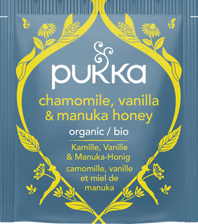 Kräutertee Kamille, Vanille & Manuka-Honig (20x1,6g) pukka
