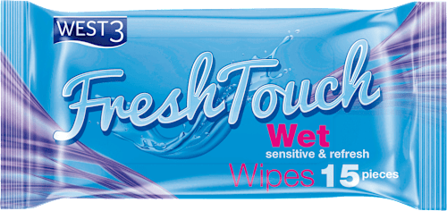 Fresh Touch univerzalne vlažne maramice WEST 3